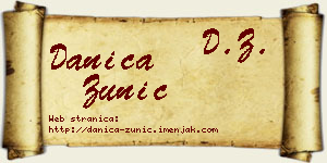 Danica Žunić vizit kartica